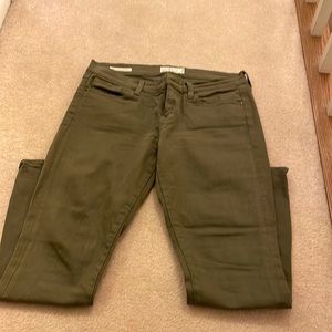 Olive green Lucky brand jeans